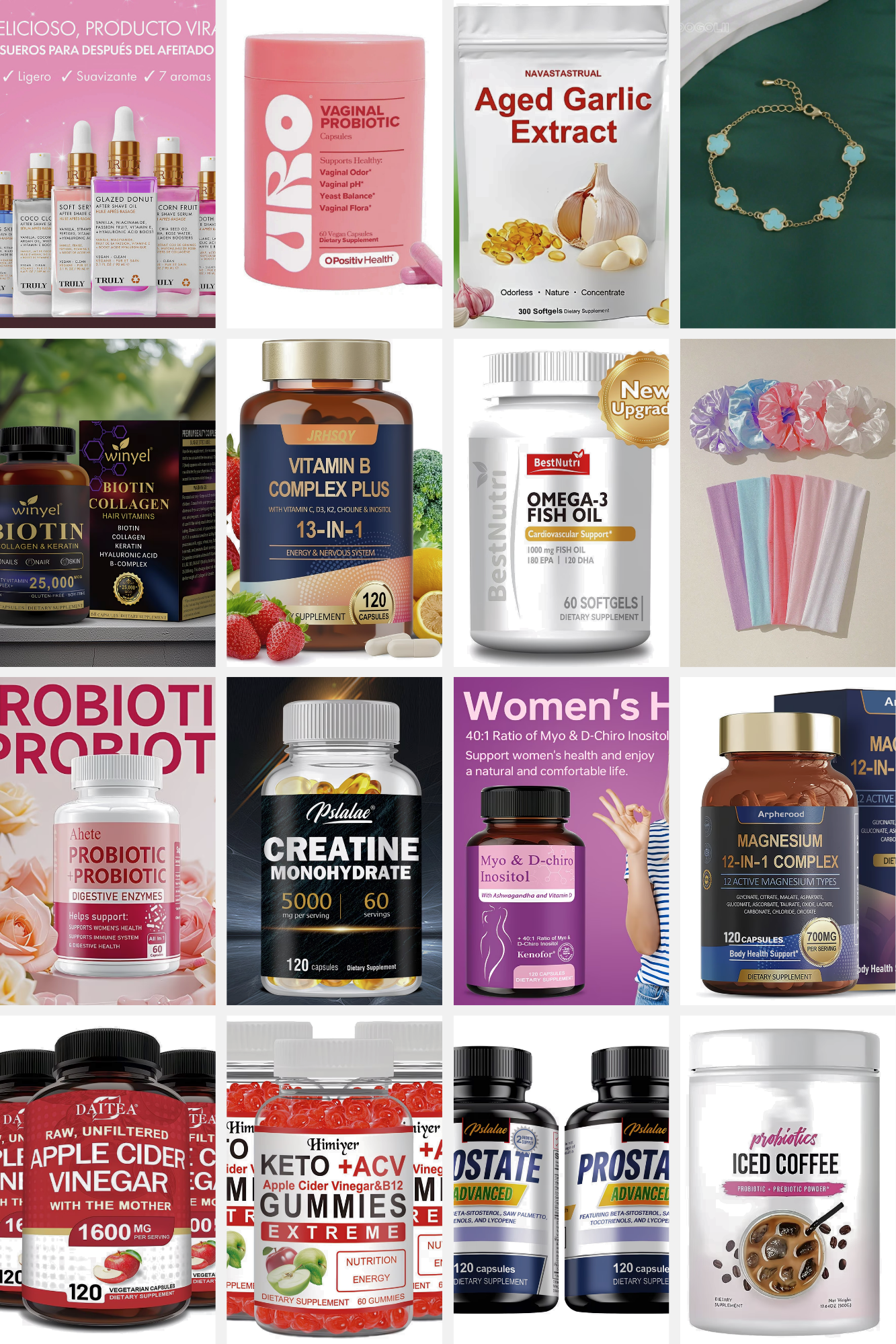 Productos para el Cabello y Vitaminas